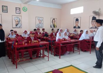 MI Baitussalam Kecamatan Cisaat Gelar Praktek Ibadah