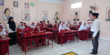 MI Baitussalam Kecamatan Cisaat Gelar Praktek Ibadah