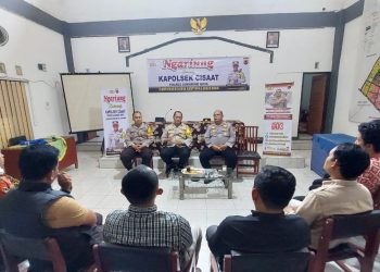 Ngariung Bareng Kapolsek Cisaat, Polsek Cisaat Tatap Muka dengan Perangkat Desa Sukamanah