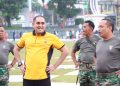 Senam Bersama Polri dan TNI di Lapang Merdeka Kota Sukabumi