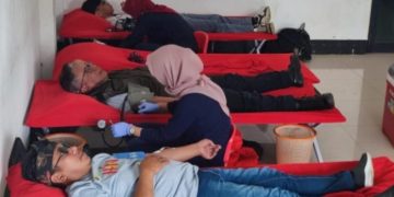 Donor Darah di Rangkaian HPN PWI Kota Sukabumi