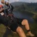 Bupati Sukabumi Jajal Sensasi Flying Fox di Atas Danau Situ Gunung