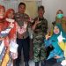 Kompak, Bhabinkamtibmas Polsek Cisaat dan Babinsa Koramil Cisaat dampingi Kegiatan Imunisasi Polio