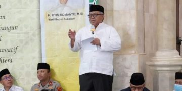 Muhibah Ramadan Bupati Sukabumi di Masjid Qubbatul Muslimin Sukaraja