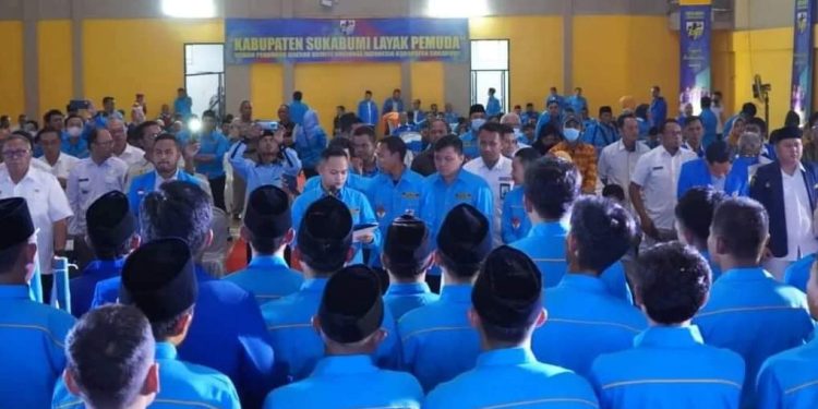 Hadiri Pelantikan DPK KNPI Se-Kabupaten Sukabumi, Bupati Marwan : Pemuda Harus Mengusai Teknologi