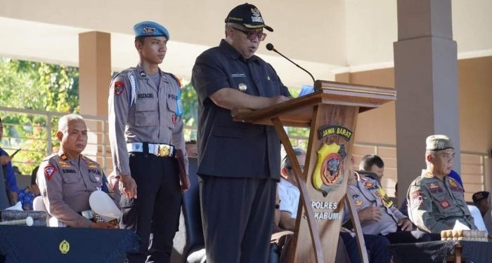 Bupati Marwan Pimpin Apel Gelar Pasukan Pengamanan Lebaran Iddul Fitri 1444 H