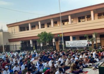 Penuh Khidmat, Pelaksanaan Shalat Idul Fitri di Halaman Yanba Cisaat