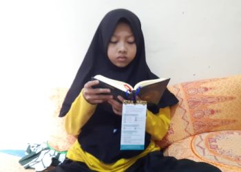 Santriawati Tahfidz Fathiyyah Zahra Abdul Karim Cisaat, Murojaah saat Libur Sekolah