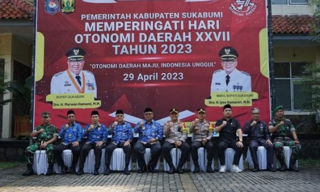 Pemkab Sukabumi Gelar Upacara Peringatan Hari Otda ke 27