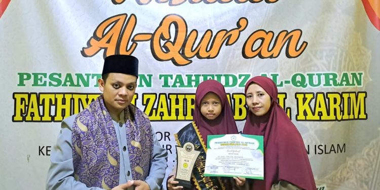 Kemenag Apresiasi Wisuda Tahfidz Al-Quran Fathiyyah Zahra Abdul Karim Cisaat