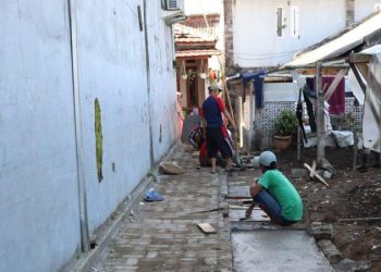 Progress P2RW di Kelurahan Cisarua Kota Sukabumi Capai 70 Persen