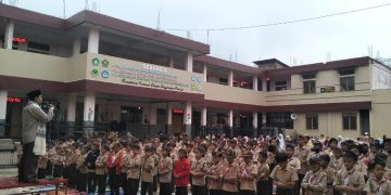 Usai Shalat Dhuha Siswa PaudQu/TKQ/MI/MDT Baitussalam Gelar Doa’ Bersama HUT RI Ke 78