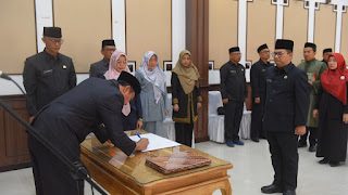 Wali Kota Lantik 7 Pejabat Pemkot Sukabumi