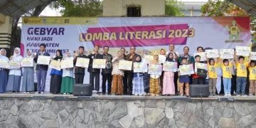 Menyongsong Indonesia Emas 2045, Lomba Literasi Pelajar Digelar di GOR Cisaat