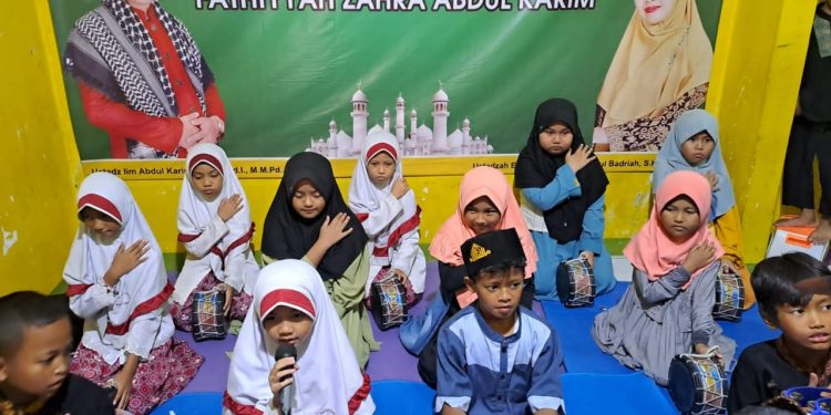 Santri Tahfidz Al-Qur’an Fathiyyah Zahra Abdul Karim Giat Latihan, Jelang Acara Maulid Nabi Muhammad SAW