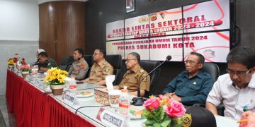 Wabup Iyos Hadiri Rakor Lintas Sektoral di Polres Sukabumi Kota