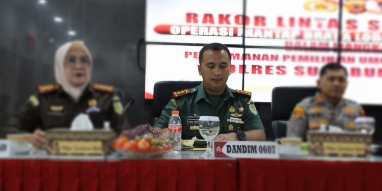 Dandim 0607 Kota Sukabumi Ikuti Rakor Kesiapan Operasi Mantap Lodaya