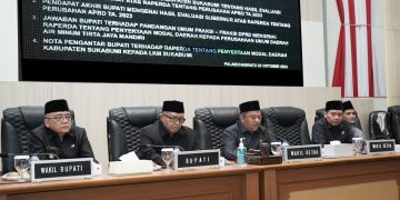 Bupati Sukabumi Hadiri Rapat Paripurna DPRD