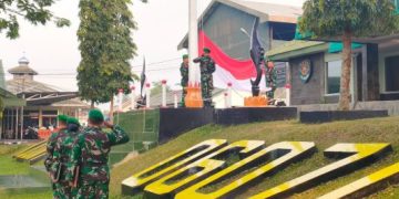 Peringati Sumpah Pemuda, Kodim 0607 Kota Sukabumi Gelar Upacara Bendera