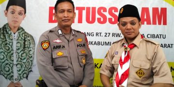 Giat Unit Samapta Polsek Cisaat Silaturahmi Ke MI Baitussalam