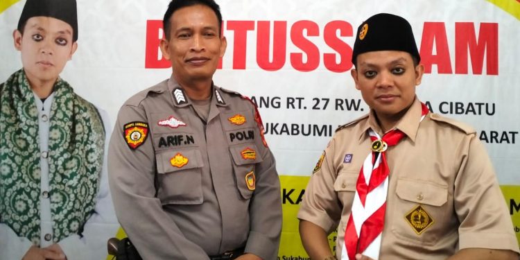 Giat Unit Samapta Polsek Cisaat Silaturahmi Ke MI Baitussalam