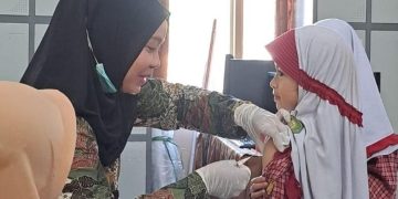 Siswa/Siswi MI Baitussalam Kecamatan Cisaat Di Imunisasi DT dan TD, Ini Tujuan dan Harapannya