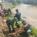Kodim 0607 Kota Sukabumi Hijaukan Bantaran Sungai Cimandiri