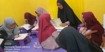 Program Ke 1 UAS Periode Juli-Desember Tahfidz Al-Qur’an Fathiyyah Zahra Abdul Karim Berjalan Lancar