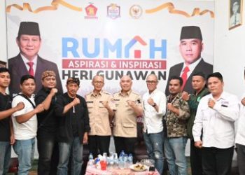 Pengurus SMSI Sukabumi Raya Bersilaturahmi dengan Heri Gunawan