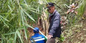 Akibat Bencana Alam Jembatan di Kecamatan Caringin Ambruk