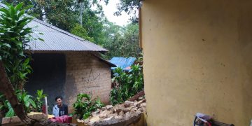 Rumah Seorang Janda di Ciemas Sukabumi Ambruk