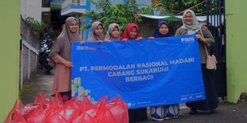 Ribuan Santri Sukabumi dan Cianjur Terima Bantuan Paket Makanan dari PT PNM