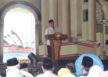 Wabup Hadiri Milad ke 15 Ponpes Bina Insan Madani Sukalarang