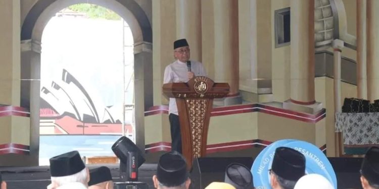Wabup Hadiri Milad ke 15 Ponpes Bina Insan Madani Sukalarang