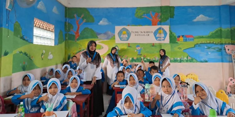 Santri Cilik TKQ/PaudQu Baitussalam Cisaat Antusias Belajar