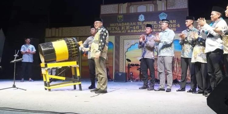 Momen Wabup Buka MTQ ke 46 Tingkat Kabupaten Sukabumi