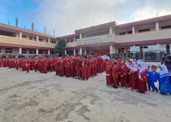 PaudQu dan MI Baitussalam Cisaat dalam Kegiatan Rutin