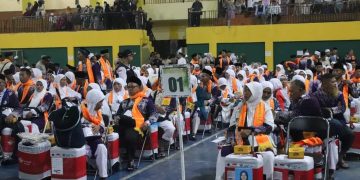 Sekda Lepas Ratusan Calon Jemaah Haji Kloter Tiga Kabupaten Sukabumi