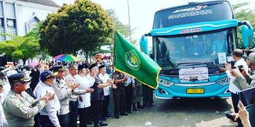Ratusan Jemaah Haji Kloter 40 Dilepas Wakil Bupati Sukabumi