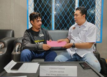 Ikbal Zaelani Turut Ambil Formulir Pendaftaran Balon PWI Kota Sukabumi