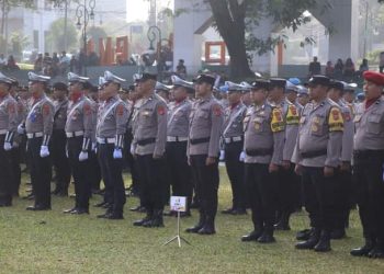 Upacara HUT Bhayangkara Ke 78 Polres Sukabumi Kota