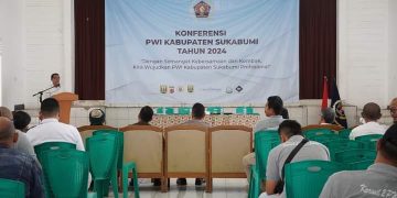Kadiskominfosan Buka Konferensi PWI Kab Sukabumi