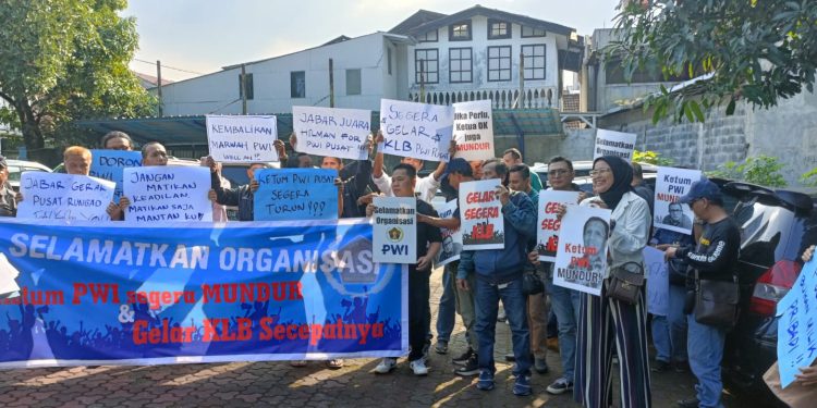 Puluhan Anggota PWI Se Bandung Raya Desak Pusat Segera Gelar KLB