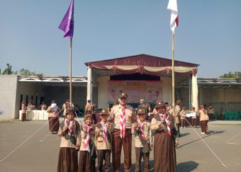 Bangga, Siswa MI Baitussalam Kec Cisaat Dapatkan Tanda Penghargaan Pramuka Garuda