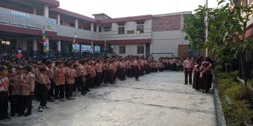 PaudQu/TKQ/MI/MDT Baitussalam Gelar Upacara HUT Pramuka Ke 63