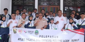 Bupati Melepas Atlet Kontingen Kabupaten Sukabumi Menuju PON XXI Aceh-Sumut