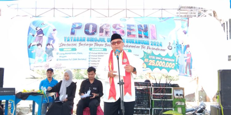 Bupati Marwan Hamami Secara Resmi Membuka Porseni ke 2 Yayasan Sirojul Ummah Surade