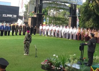 Kodim 0607 Kota Sukabumi Gelar Upacara Peringatan HUT TNI ke 79 tahun 2024 