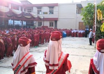 PaudQu dan MI Baitussalam Cisaat Gelar Upacara Hari Kesaktian Pancasila