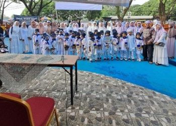 PaudQu Baitussalam Cisaat Ikut Serta Peragaan Manasik Haji Tingkat Kabupaten